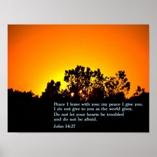 Póster Juan 14:27 Amanecer