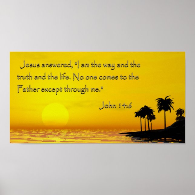 Póster Juan 14 : 6 (Frente)