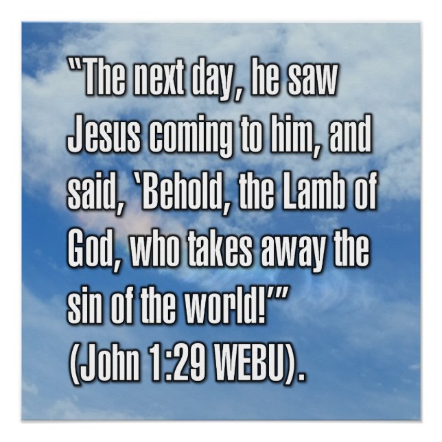 Póster Juan 1:29 WEBU (Anverso)