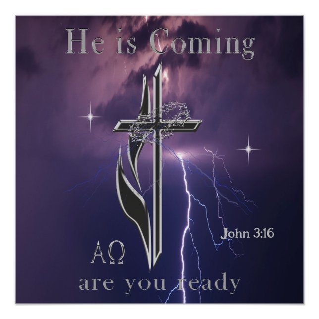 Póster Juan 3:16 (Anverso)