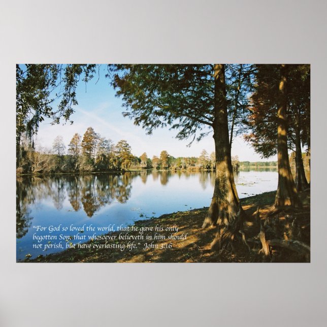 Póster Juan 3:16 (Frente)