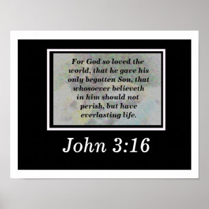 Póster Juan 3:16