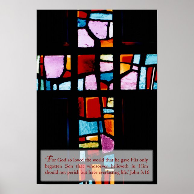 Póster Juan 3:16 (Frente)