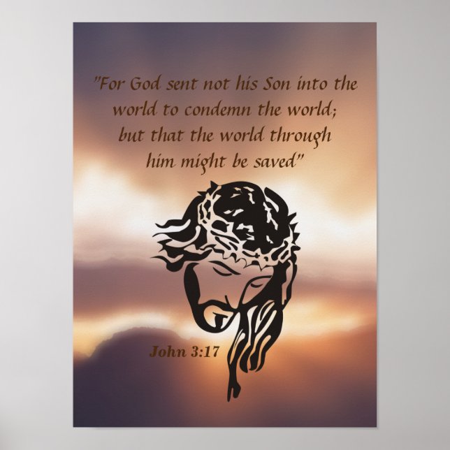 Póster Juan 3:17 (Frente)
