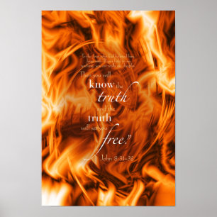 Póster Juan 8:31-32