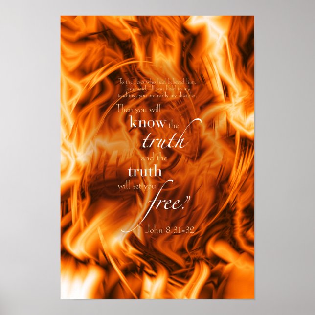 Póster Juan 8:31-32 (Frente)