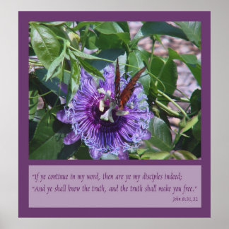 Póster Juan 8:31, 32 Escrituras