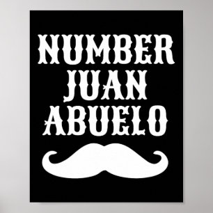 Póster Juan Abuelo Español Mexicano Mejores Regalos Para