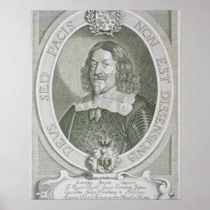 Póster Juan Adler Salvius (1590-1652) de los 'retratos d