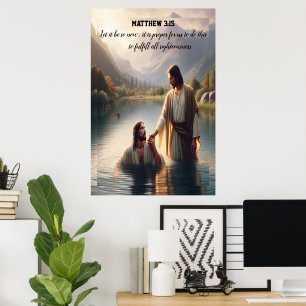 Póster Juan Bautizado el Señor Jesucristo