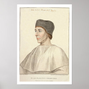 Póster Juan Colet (c.1467-1519), decano del engra de San