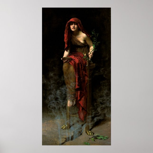 Póster Juan Collier Sacerdotes de Delphi (Frente)