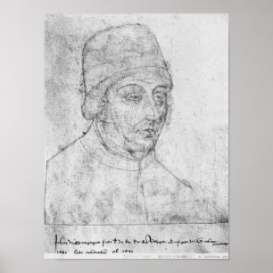 Póster Juan de Borgoña, obispo de Cambrai