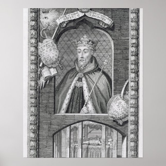 Póster Juan de Gaunt, duque de Lancaster (1340-99) despué (Frente)