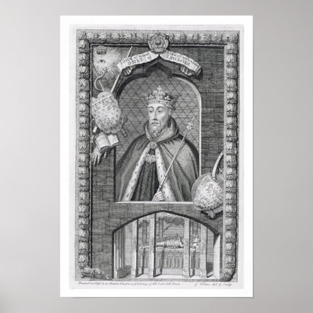 Póster Juan de Gaunt, duque de Lancaster (1340-99) despué (Frente)