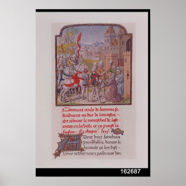 Póster Juan de Gaunt recibido por los ciudadanos (Frente)