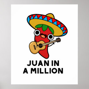 Póster Juan En Un Millón De Divertidos Chili Pun Mexicano