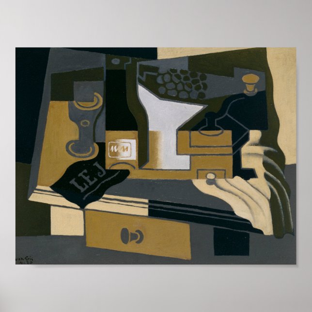 Póster Juan Gris - Café Grinder (Frente)