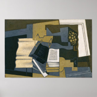 Póster Juan Gris Carafe y Libro
