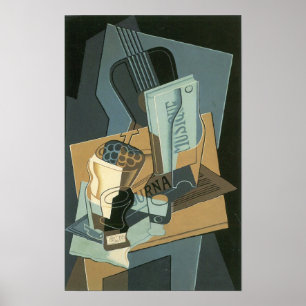 Póster Juan Gris - Hoja de Música