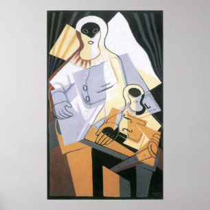 Póster Juan Gris - Pierrot