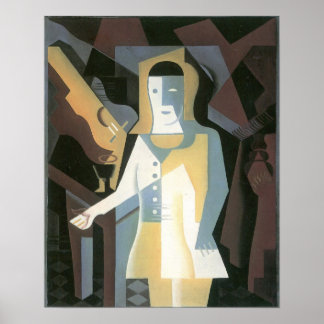 Póster Juan Gris - Pierrot