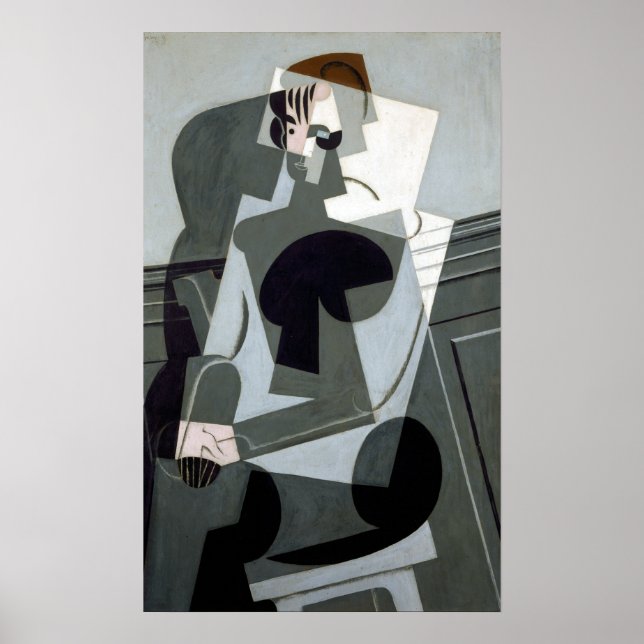 Póster Juan Gris Retrato de Madame Josette Gris (Frente)
