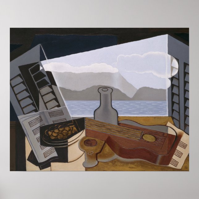 Póster Juan Gris - The Open Window (Frente)