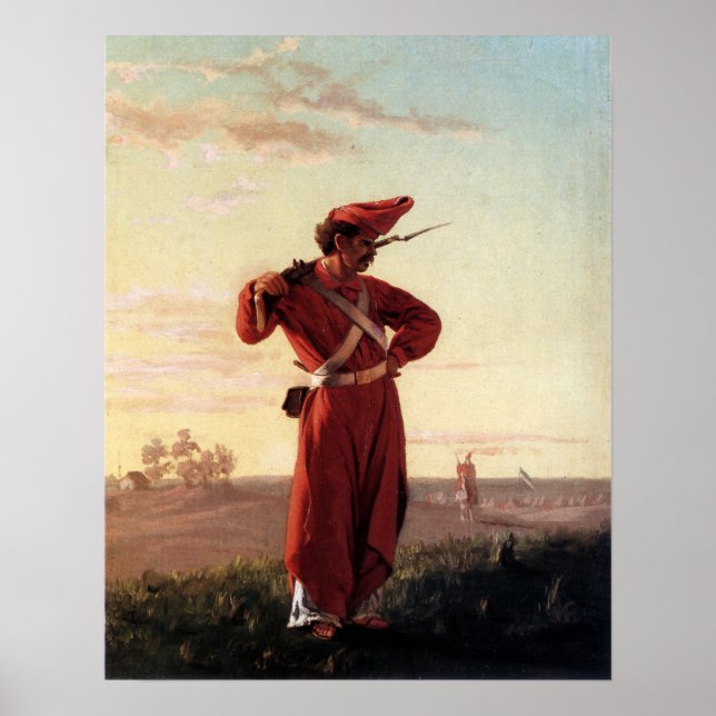 Póster Juan Manuel Blanes Mazorquero (Frente)
