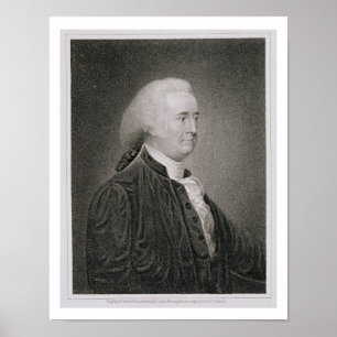 Póster Juan Rutledge (1739-1800), grabado por G.F. Storm
