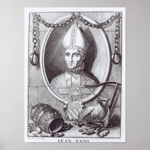 Póster Juan XXIII, Antipopo, 1713