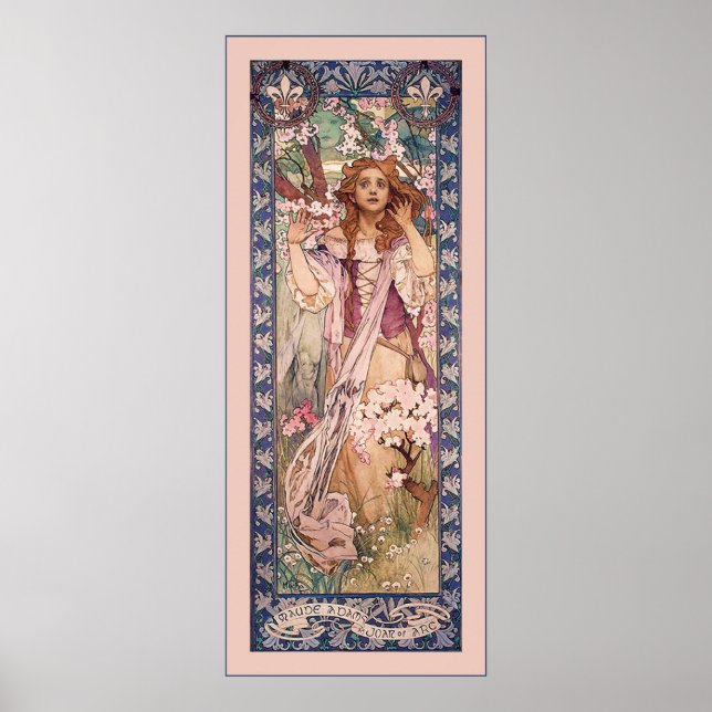 Póster Juana de Arco ~ Alphonse Mucha (Frente)