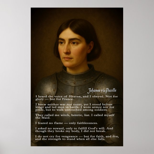 Póster Juana de Arco - El testamento de la doncella (Frente)