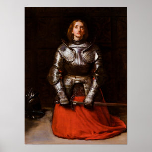 Póster Juana de Arco por John Everett Millais