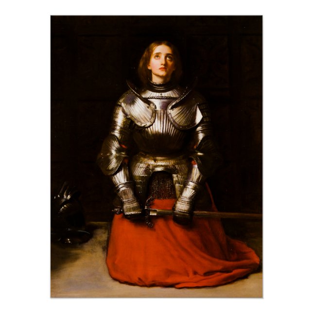 Póster Juana de Arco por John Everett Millais, 1865 (Anverso)