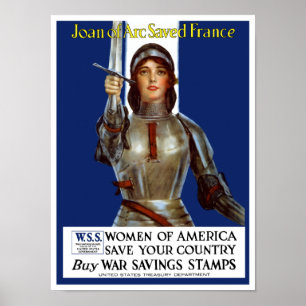Póster Juana de Arco Salvó Francia