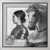 Juana de Arco y su caballo de guerra