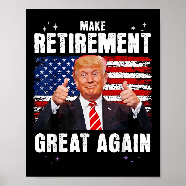 Póster Jubilación 2025 Jubilación 2025 Retirada 2025 Trum (Frente)