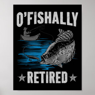 Póster Jubilación 2025 Pesca Pescador O-pesc-ialmente Ret
