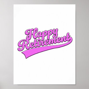 Póster Jubilación feliz