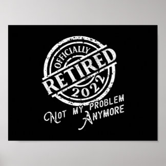 Póster Jubilado Oficial 2022 Fiesta de Jubilación Retirad