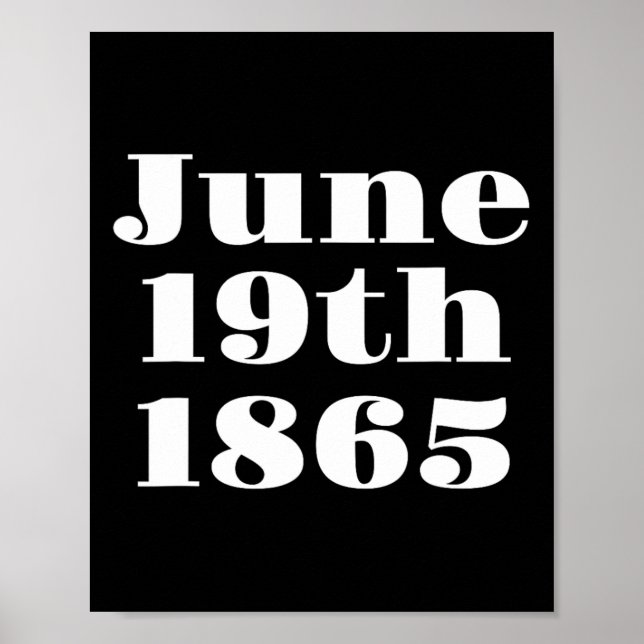 Póster Jubilee Emancipation Freedom Day Black History Mon (Frente)