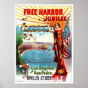 Póster Jubileo del puerto libre de 1899