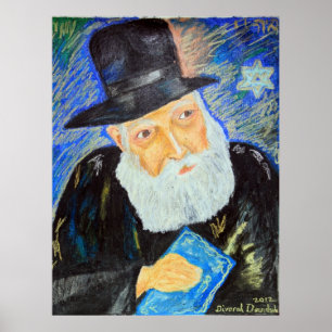PÓSTER JUDAICA ART GIFTS - REBBE'S WORLD - ORIGINAL SOLD