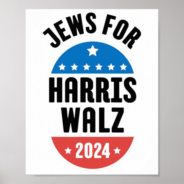Póster Judíos Para Harris Wheimer 2024 (Frente)