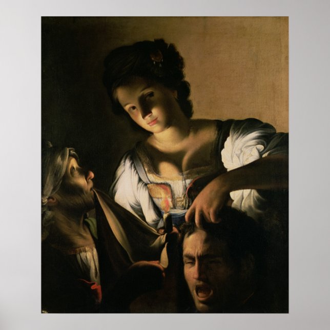 Póster Judith con la cabeza de Holofernes, 1615 (Frente)
