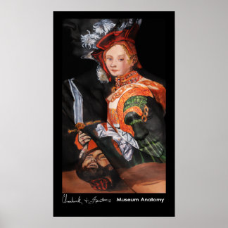 Póster Judith con la cabeza de Holofernes, después de Cra