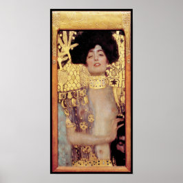 Póster Judith, femme fatale, pintada por Gustav Klimt, ar