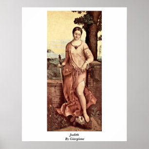 Póster Judith Por Giorgione