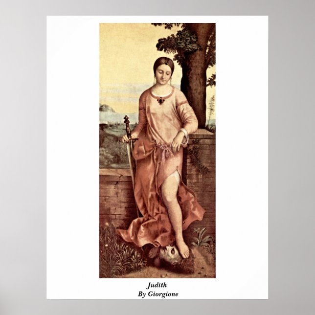 Póster Judith Por Giorgione (Frente)